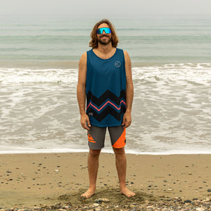 Wavy Pink Streak Mesh Jersey