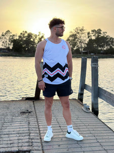 Wavy Streak Mesh Jersey