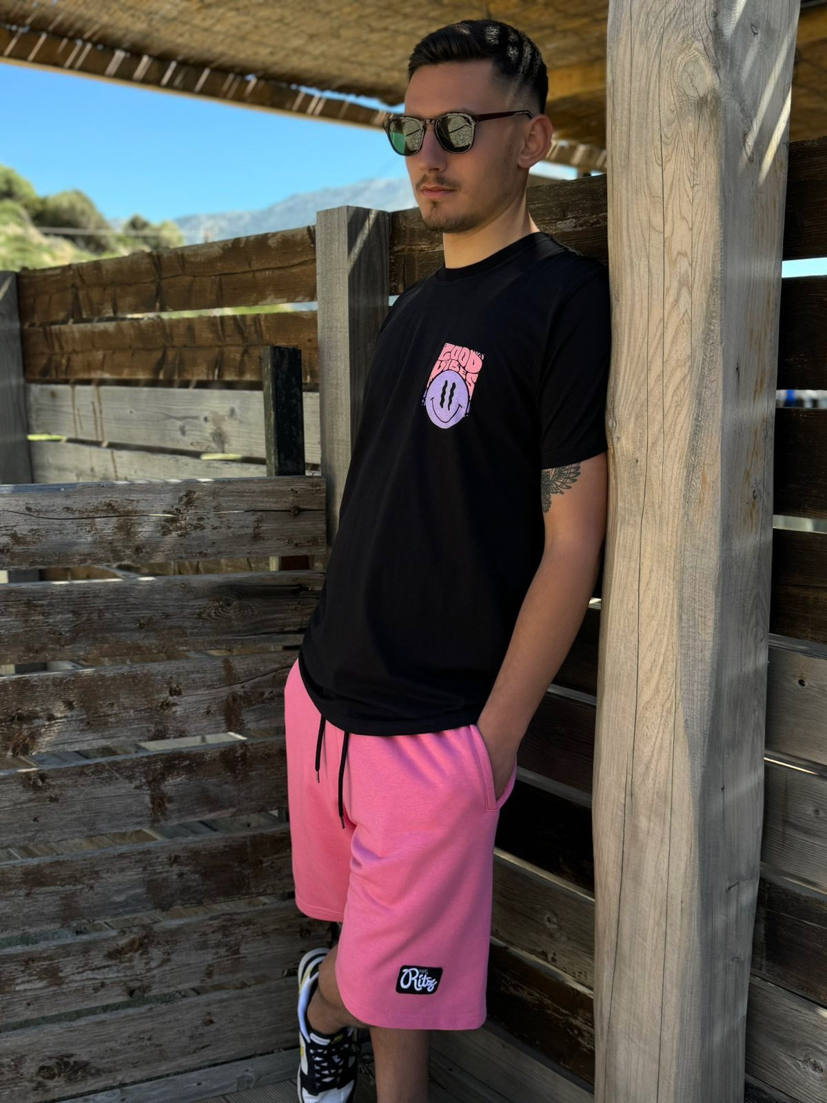 Good Vibes Black Tee