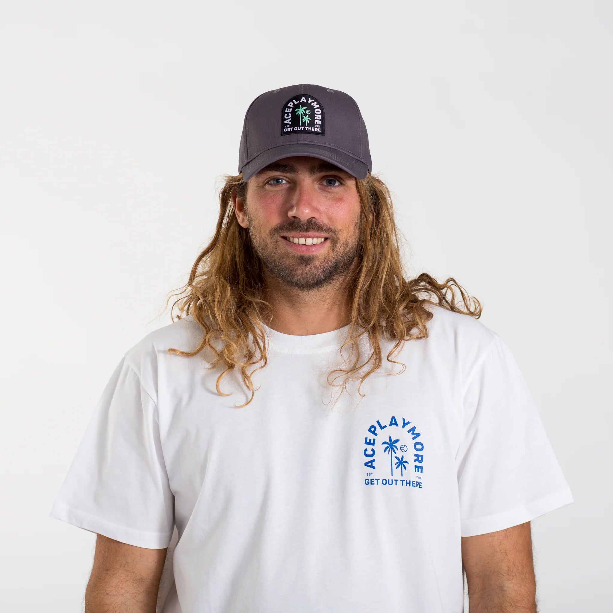 Arches and Palms Dark Grey Trucker Hat
