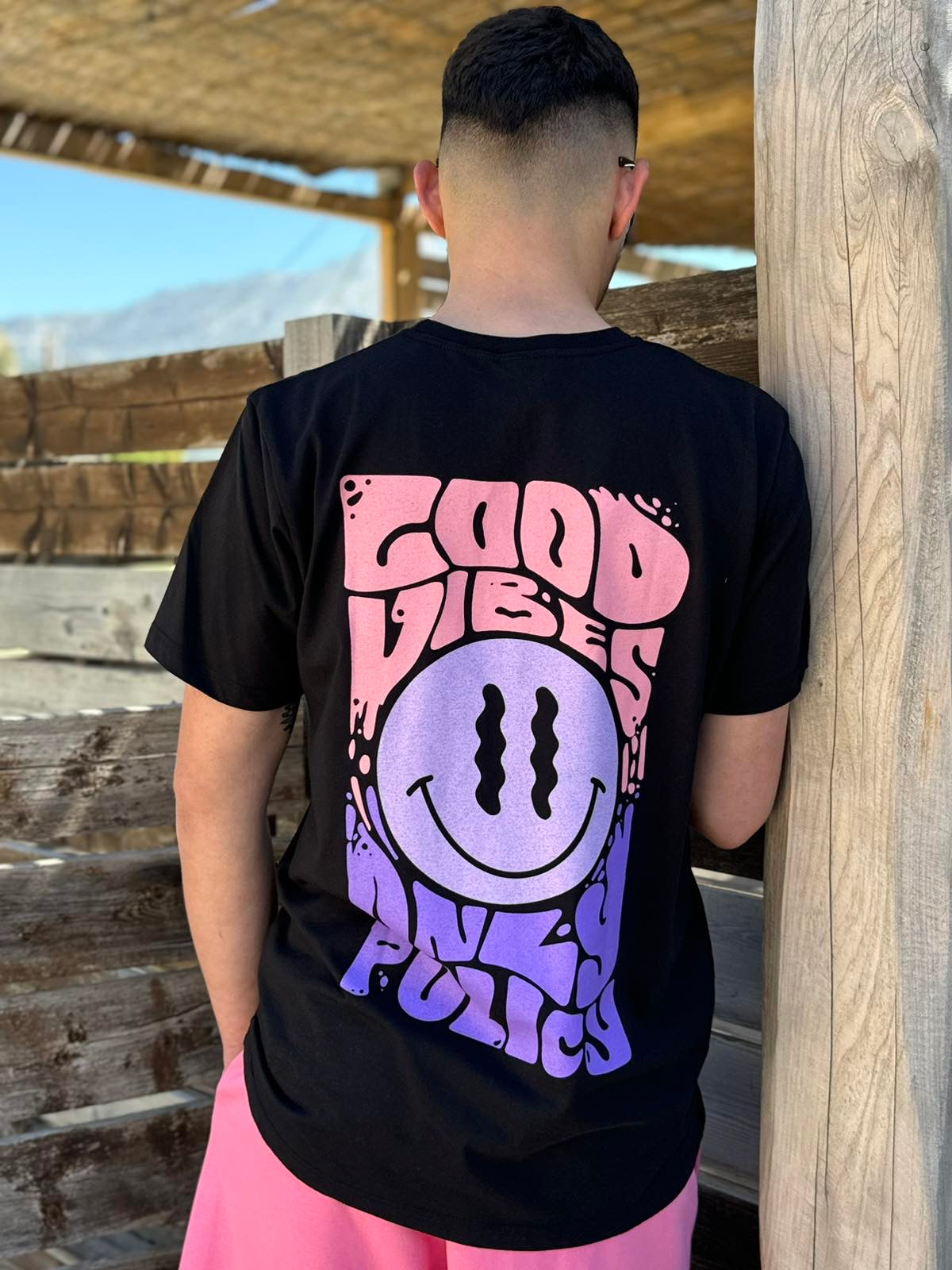 Good Vibes Black Tee