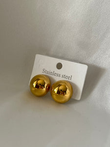 Gold Ball clip-on Earrings