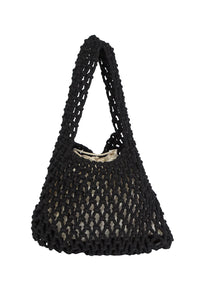 Τσάντα Πλεκτή Μαύρη Achilleas Accessories