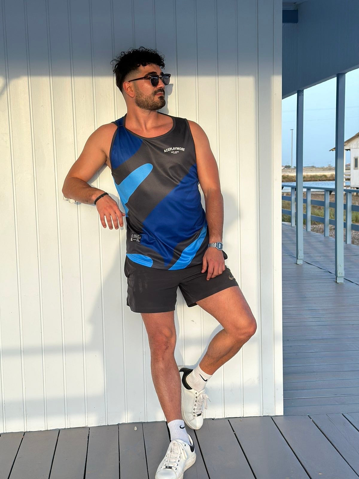 Deep Blue Liquid Dreams Hex Jersey