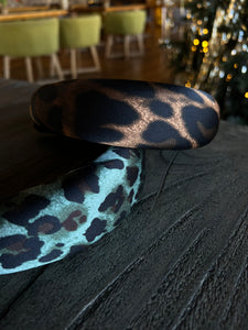 Στεκα Μαλλιων leopard Print Σατέν