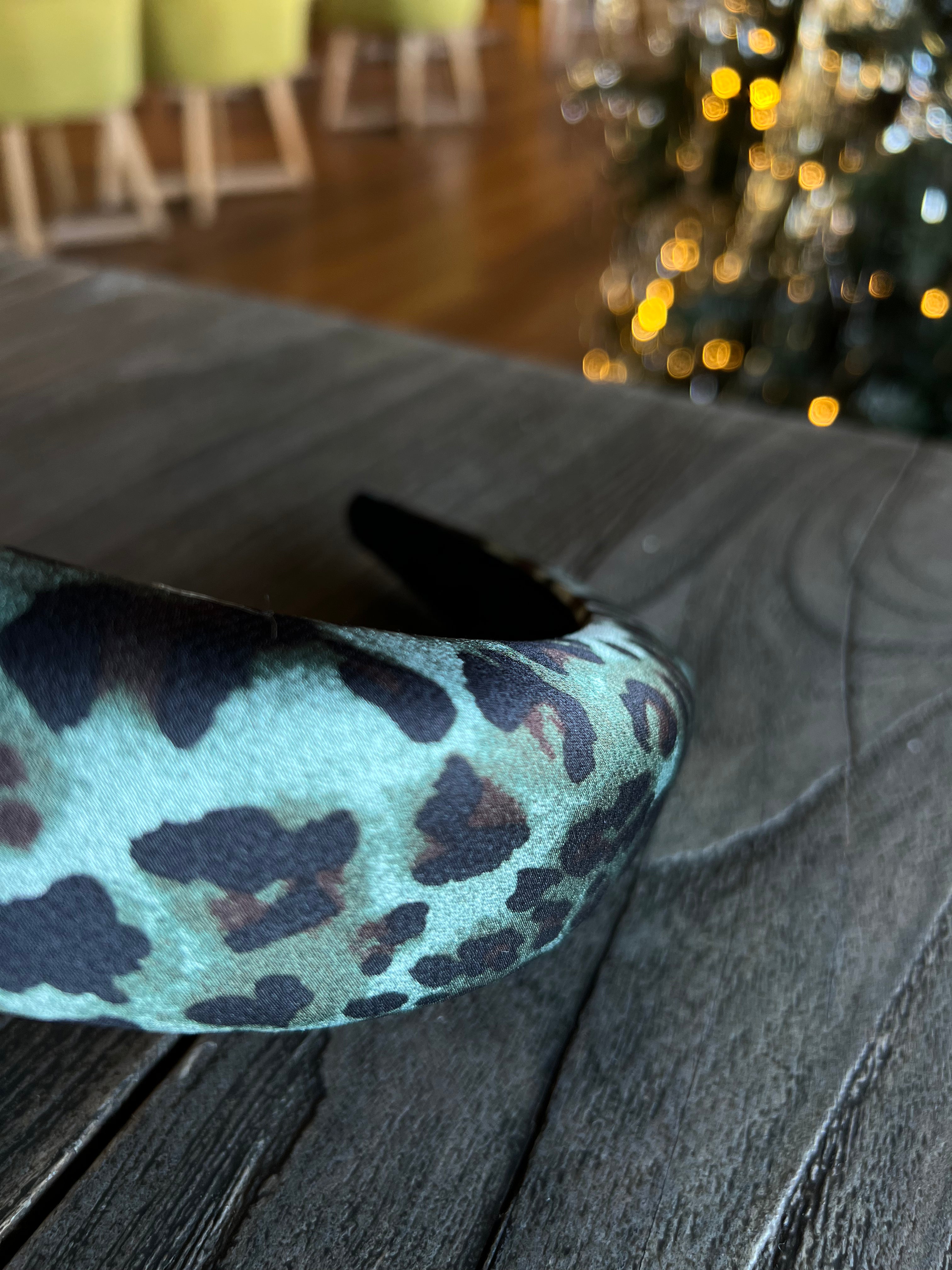 Στεκα Μαλλιων leopard Print Σατέν