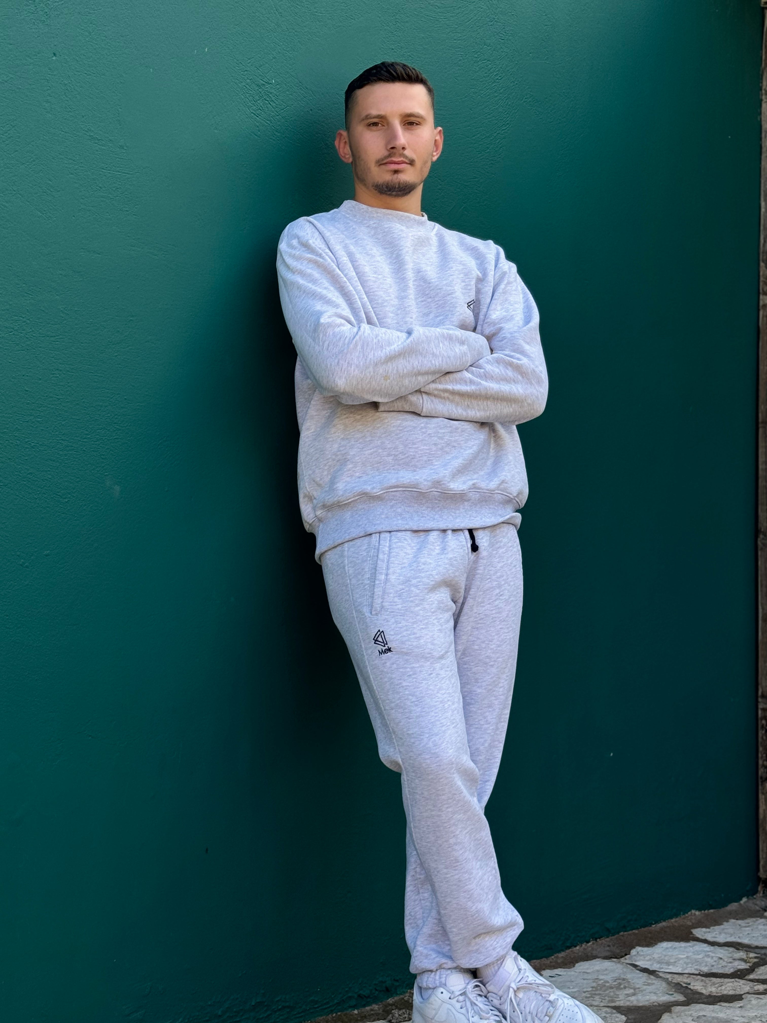 Crewneck Grey Mek Μπλούζα Φούτερ Γκρι