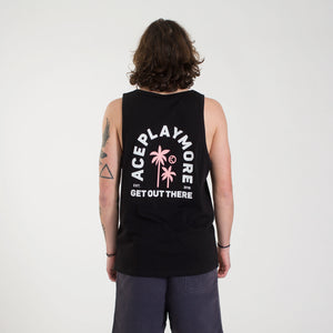 Arches and Palms Black Tank