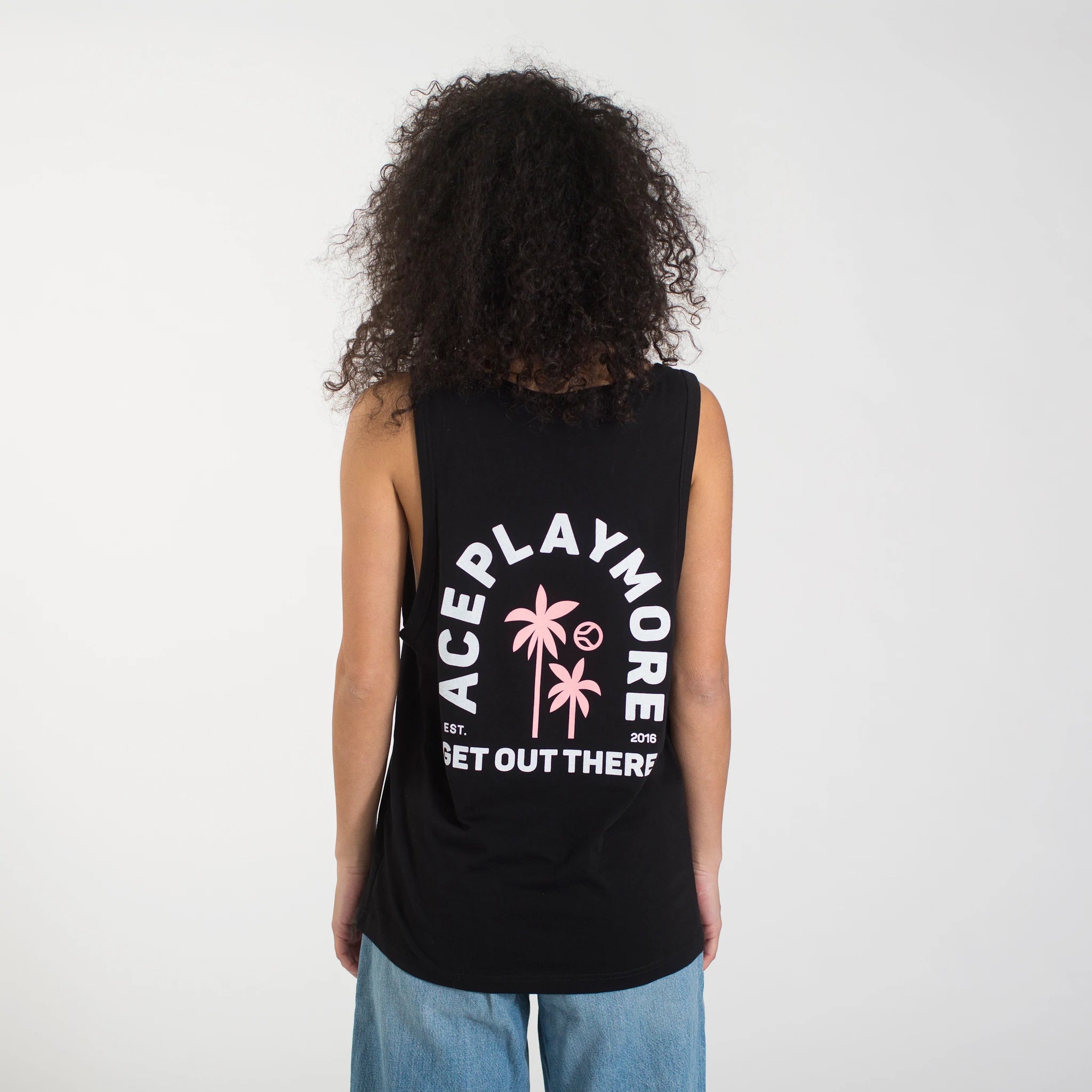 Arches and Palms Black Tank