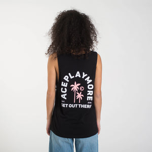 Arches and Palms Black Tank