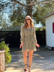 Elena Short Animal Dress