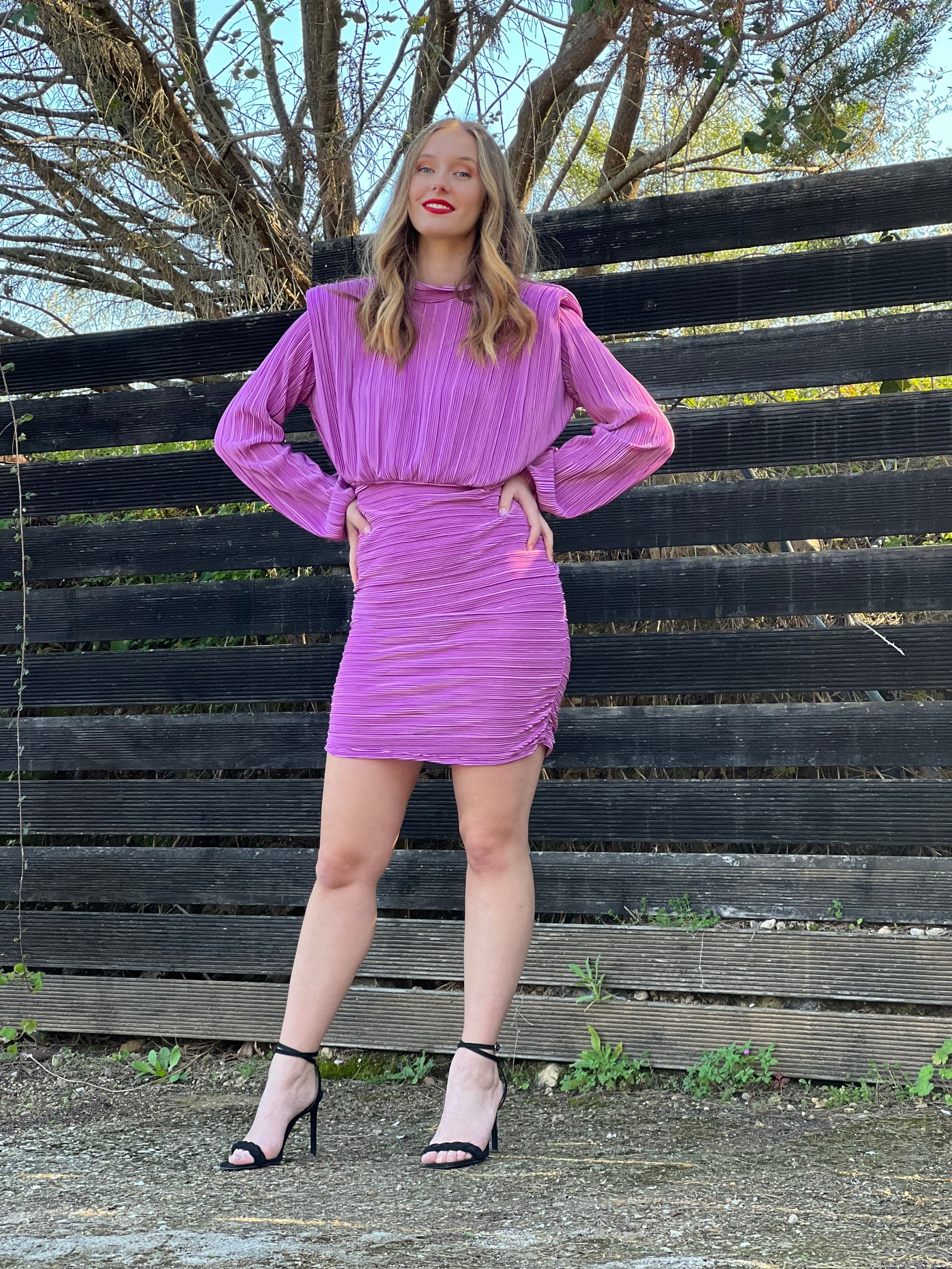 Elvira Dress  φόρεμα Λιλά