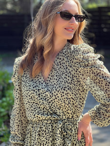 Elena Short Animal Dress