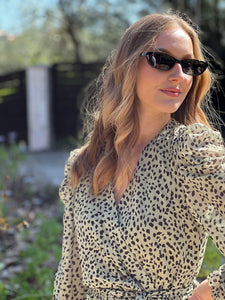 Elena Short Animal Dress