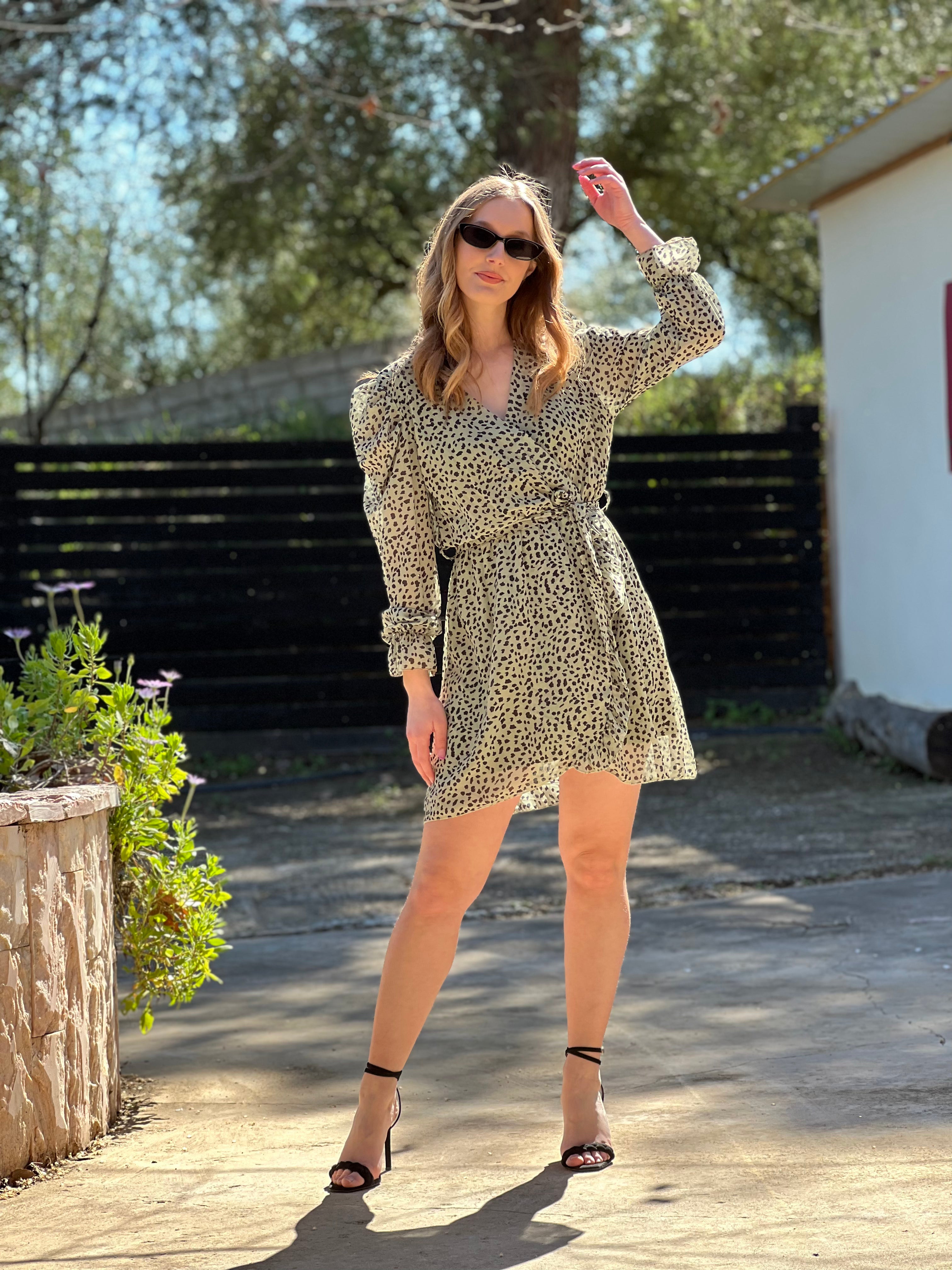 Elena Short Animal Dress